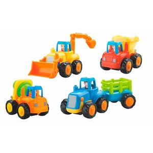 Игры и игрушки: Набор игрушечных машинок Hola Toys Фермерская техника, 4 шт.