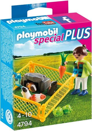 Игровые наборы Playmobil: Девочка с морскими свинками (4764), Playmobil