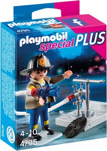 Игры и игрушки: Пожарный с гидрантом (4793), Playmobil