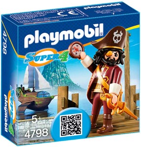 Конструкторы: Пират Черная Борода (4798), Playmobil