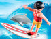 Серфингист с доской (5372), Playmobil дополнительное фото 1.