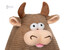 Корова/Бык (коричневый), 16 см, Same Toy дополнительное фото 3.