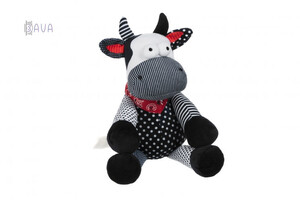 Мягкие игрушки: Корова/Бык (черно-белый), 30 см, Same Toy