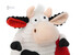 Корова/Бык (черно-белый), 18 см, Same Toy дополнительное фото 3.