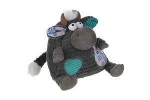 Тварини: М'яка іграшка «Корова/Бик», (сірий), 18 см, Same Toy