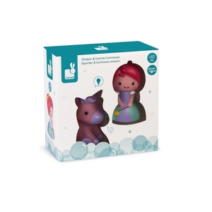 Розвивальні іграшки: Набір іграшок для купання Janod «Принцеса і єдиноріг» J04706
