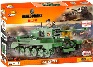 Пластмасові конструктори: Конструктор Танк A34 Comet, World of Tanks, Cobi