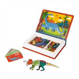 Ігри та іграшки: Магнітна книга Janod Динозаври J02590
