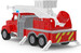 Пожежна машина MICRO з підйомним краном, DRIVEN дополнительное фото 3.