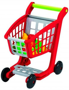 Игры и игрушки: Тележка для супермаркета с продуктами, Ecoiffier