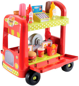 Ігри та іграшки: Візок 2 в 1 з набором продуктів, Ecoiffier
