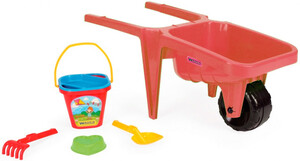 Игры и игрушки: Тачка Детская красная с аксессуарами, Wader