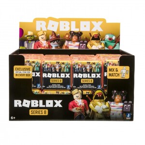 Ігри та іграшки: Ігрова колекційна фігурка-сюрприз Jazwares Roblox Mystery Figures Neon Orange S8 в асортименті