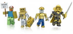 Игры и игрушки: Набор игровых коллекционных фигурок Jazwares Four Figure Pack Roblox Icons - 15th Anniversary Gold Collector’s Set