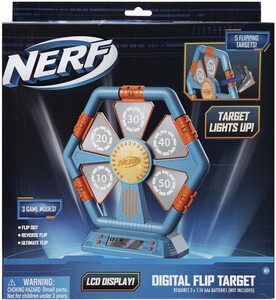 Сюжетно-рольові ігри: Ігрова електронна мішень Jazwares Digital Flip Target, Nerf