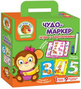 Начальная математика: Чудо-маркер Зоопарк (русский язык), Vladi Toys