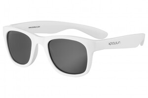 Детские солнцезащитные очки Koolsun Wave, белые, 3-10 лет
