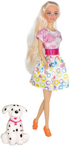Ігри та іграшки: Лялька Ася 28 см із собачкою (35058)
