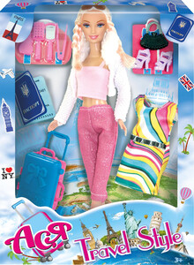 Куклы: Набор с куклой Ася Блондинка с косичками (35076)