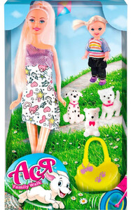 Игры и игрушки: Набор с куклами Ася Семейная прогулка (35086)