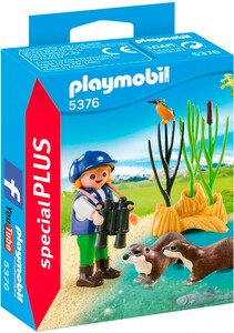 Ігри та іграшки: Игровой набор Натуралист с выдрами, Playmobil