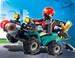 Игровой набор Грабитель с добычей на квадроцикле, Playmobil дополнительное фото 1.