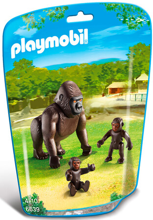 Животные: Игровой набор Горилла с детенышами, Playmobil