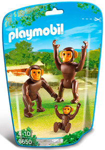 Конструкторы: Набор фигурок Семья шимпанзе, Playmobil