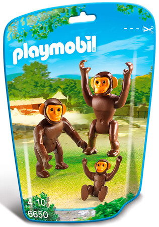 Животные: Набор фигурок Семья шимпанзе, Playmobil