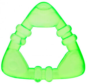 Погремушки и прорезыватели: Прорезыватель для зубов Фигурки (салатовый треугольник), Canpol babies