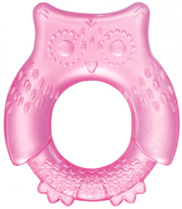 Развивающие игрушки: Прорезыватель для зубов Сова (розовый), Canpol babies