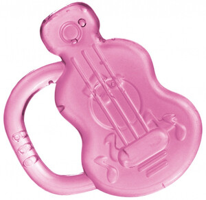 Погремушки и прорезыватели: Прорезыватель для зубов Гитара (розовый), Canpol babies