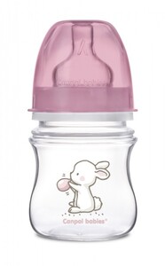 Поильники, бутылочки, чашки: Бутылочка с широким горлышком Little Cutie, 120 мл, розовая, Canpol babies