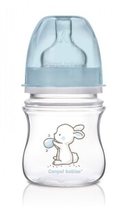 Пляшечки: Пляшка з широкою шийкою Little Cutie, 120 мл, блакитна, Canpol babies