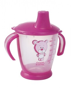 Поильники, бутылочки, чашки: Поильник-непроливайка Друг медвежонок, розовый, Canpol babies