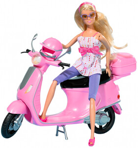 Куклы: Прогулка Штеффи на скутере, Steffi & Evi Lov