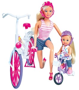 Игры и игрушки: Прогулка Штеффи и Эви на велосипедах, Steffi & Evi Love