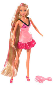 Ляльки: Лялька Штеффі з довгим волоссям (світло-рожевий гребінець), Steffi & Evi Love