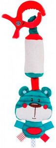 Развивающие игрушки: Подвеска плюшевая с колокольчиком Лесные друзья (медведь), Canpol babies