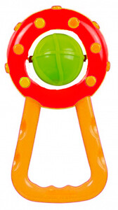 Ігри та іграшки: Брязкальце м'ячик з ручкою (жовта ручка), Canpol babies