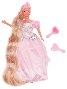 Ляльки: Лялька Штеффі Чарівна принцеса Рапунцель в світло-рожевому, Steffi & Evi Love