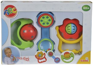 Розвивальні іграшки: Набір з трьох брязкалець, ABC