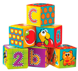 Игры и игрушки: Кубики для купания Алфавит, Playgro
