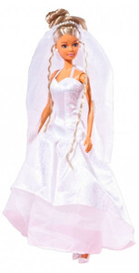 Ляльки: Лялька Штеффі з локонами у весільній сукні, Steffi & Evi Love