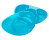 Тарелочки трехсекционные (2 шт.) бирюзовые, Tommee Tippee