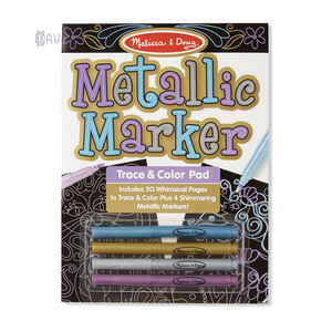 Товары для рисования: Набор для рисования с металлик-маркерами, Melissa & Doug