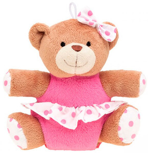 Іграшки на коляску та ліжечко: Мишка с пищалкой (розовый сарафан), Canpol babies