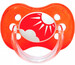Пустушка латексна кругла Природа (червона), 6-18 міс., Canpol babies дополнительное фото 1.