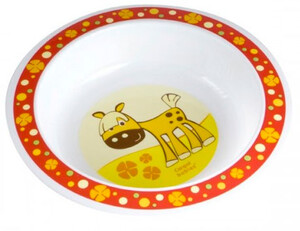 Дитячий посуд і прибори: Тарелка пластиковая глубокая Smile с лошадкой, Canpol babies