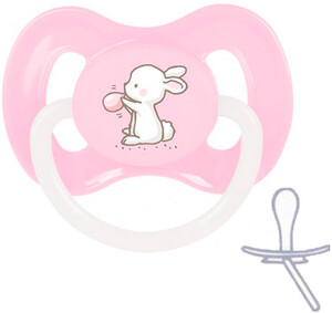 Пустышка силиконовая симметричная (розовая) 18+ м-цев Little Cutie, Canpol babies